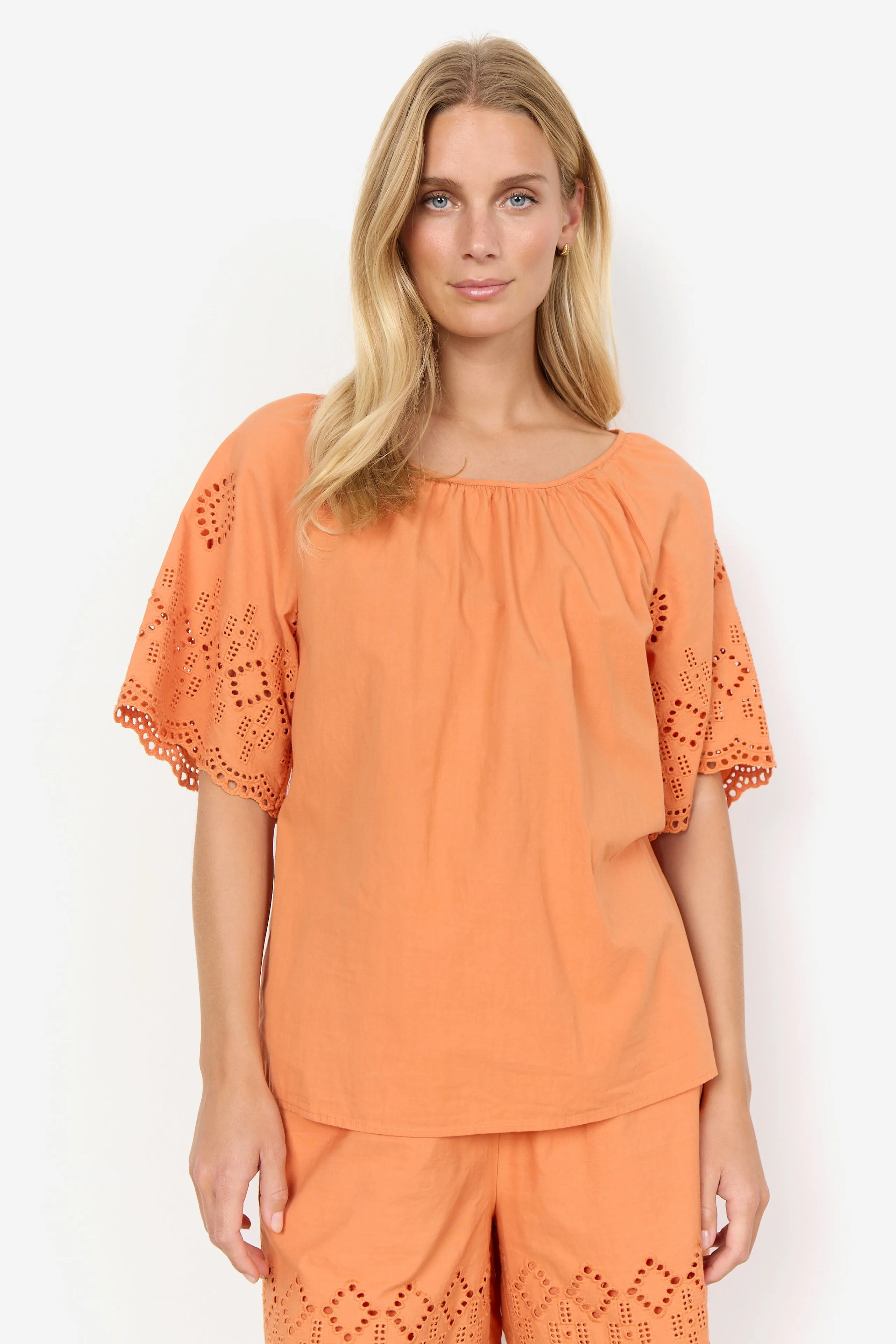 40659- Orange Milly Blouse - Soya Concept