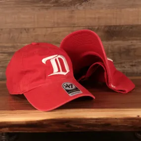 47 BRAND | DETROIT RED WINGS | GOTHIC D PATCH FRONT | CLEAN UP | DAD HAT | RED | OSFM