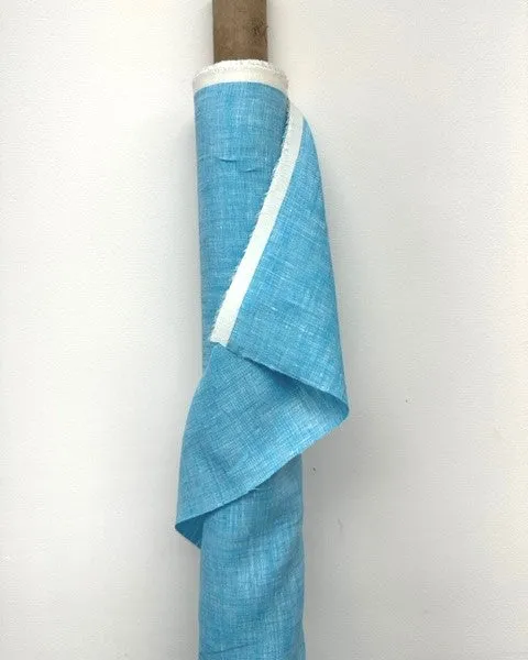 58 Handkerchief Linen - Yarn-dyed Aqua