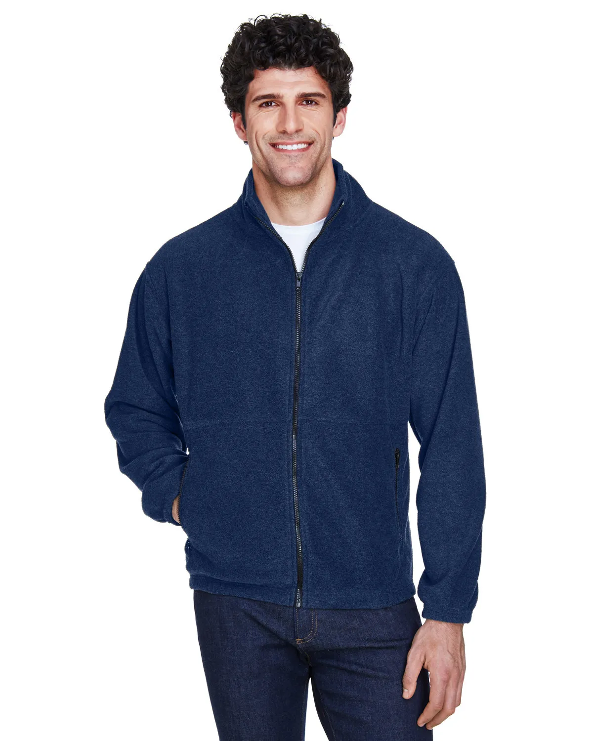 8485 UltraClub® Polyester Adult Iceberg Fleece Full-Zip Jacket SKU: 8485