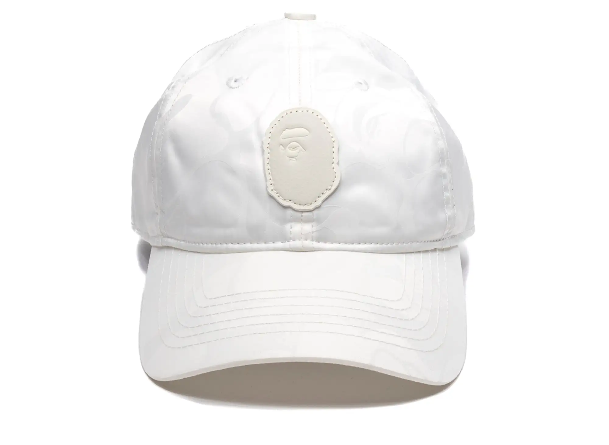 A Bathing Ape Tonal Solid Camo Cap in Ivory