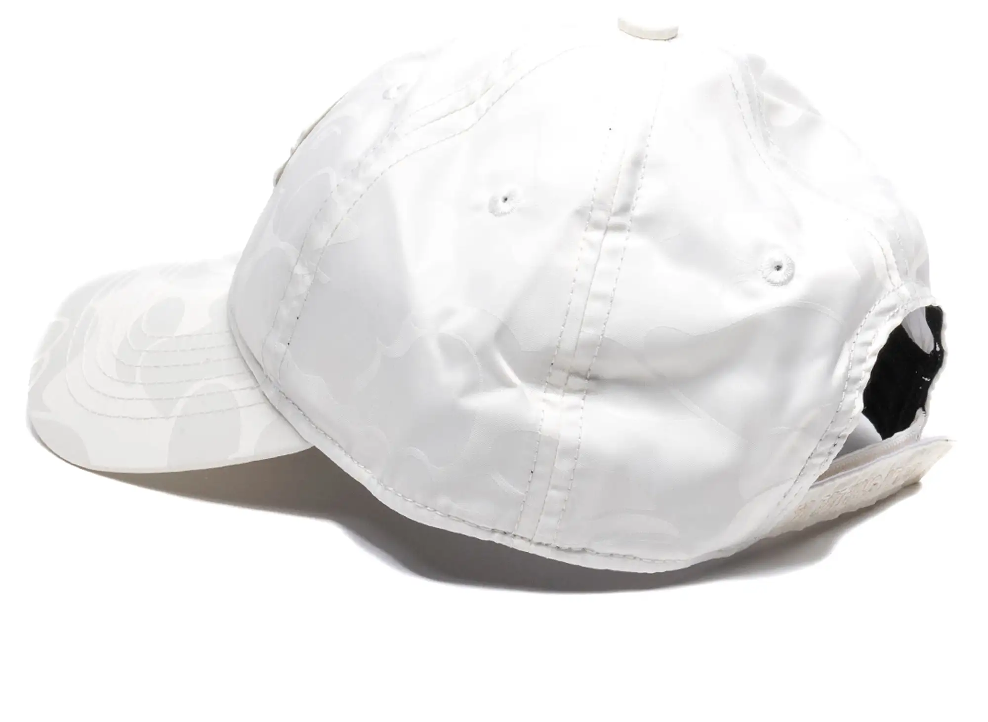 A Bathing Ape Tonal Solid Camo Cap in Ivory