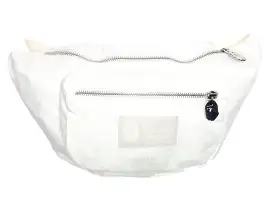 A Bathing Ape Tonal Solid Camo Waist Bag in Ivory