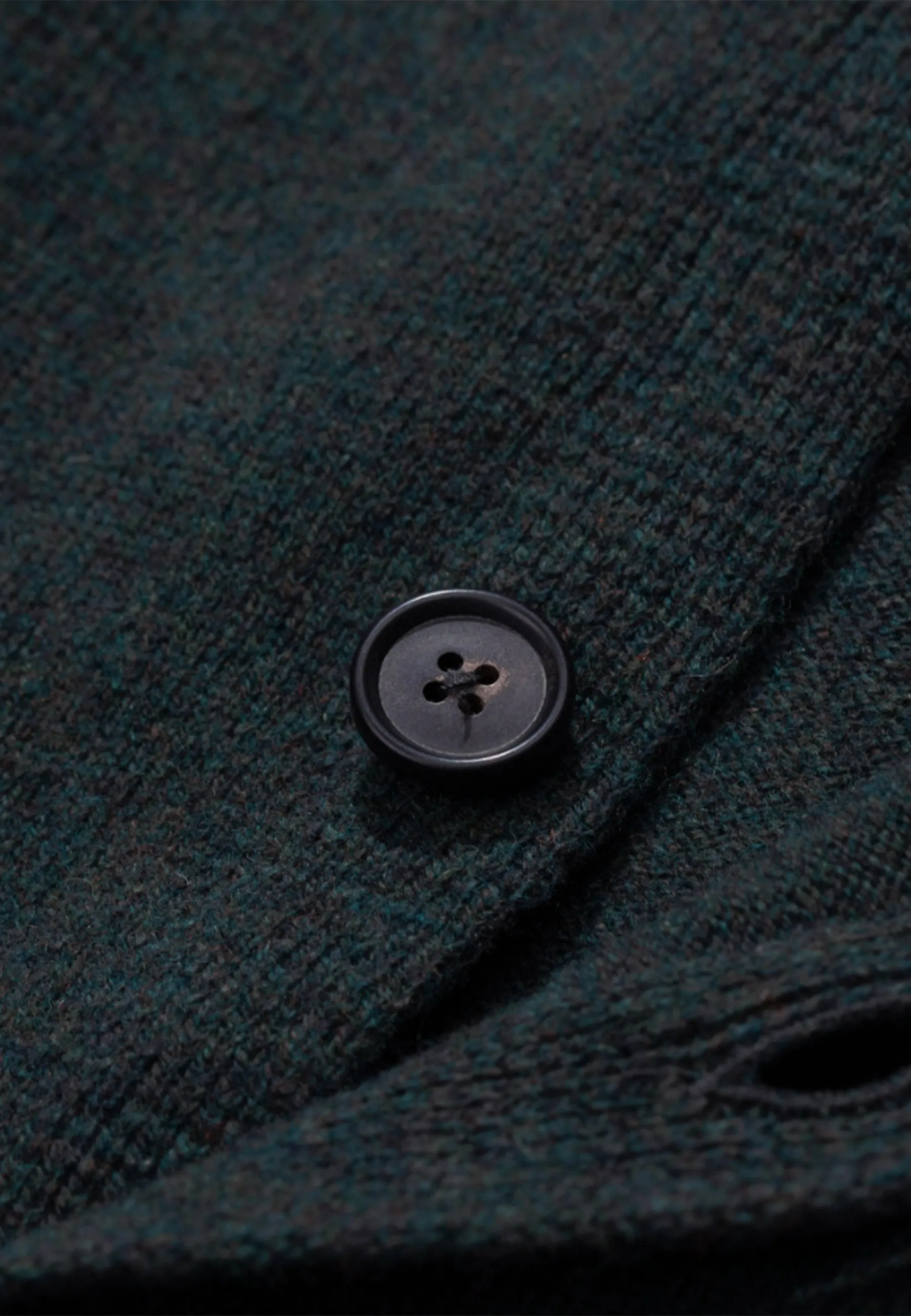 Adam Lambswool Cardigan - forest green