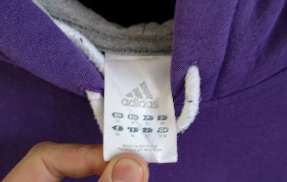 Adidas Big Logo Hoodie - Size UK 10