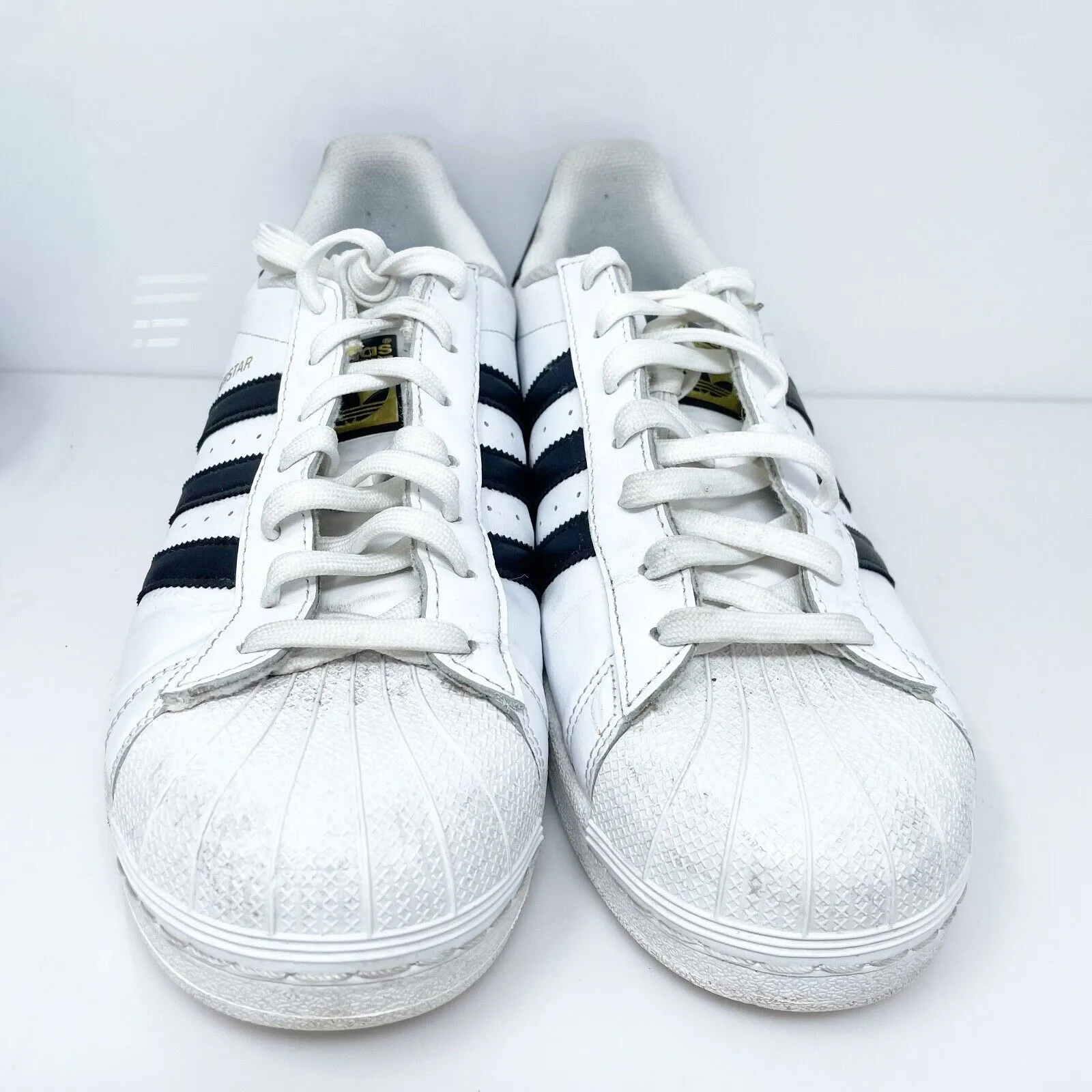 Adidas Mens Superstar C77124 White Casual Shoes Sneakers Size 11