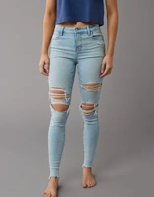 AE Next Level High-Waisted Ripped Jegging-