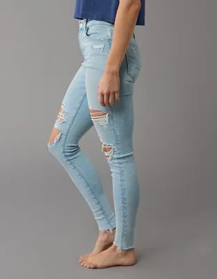 AE Next Level High-Waisted Ripped Jegging-