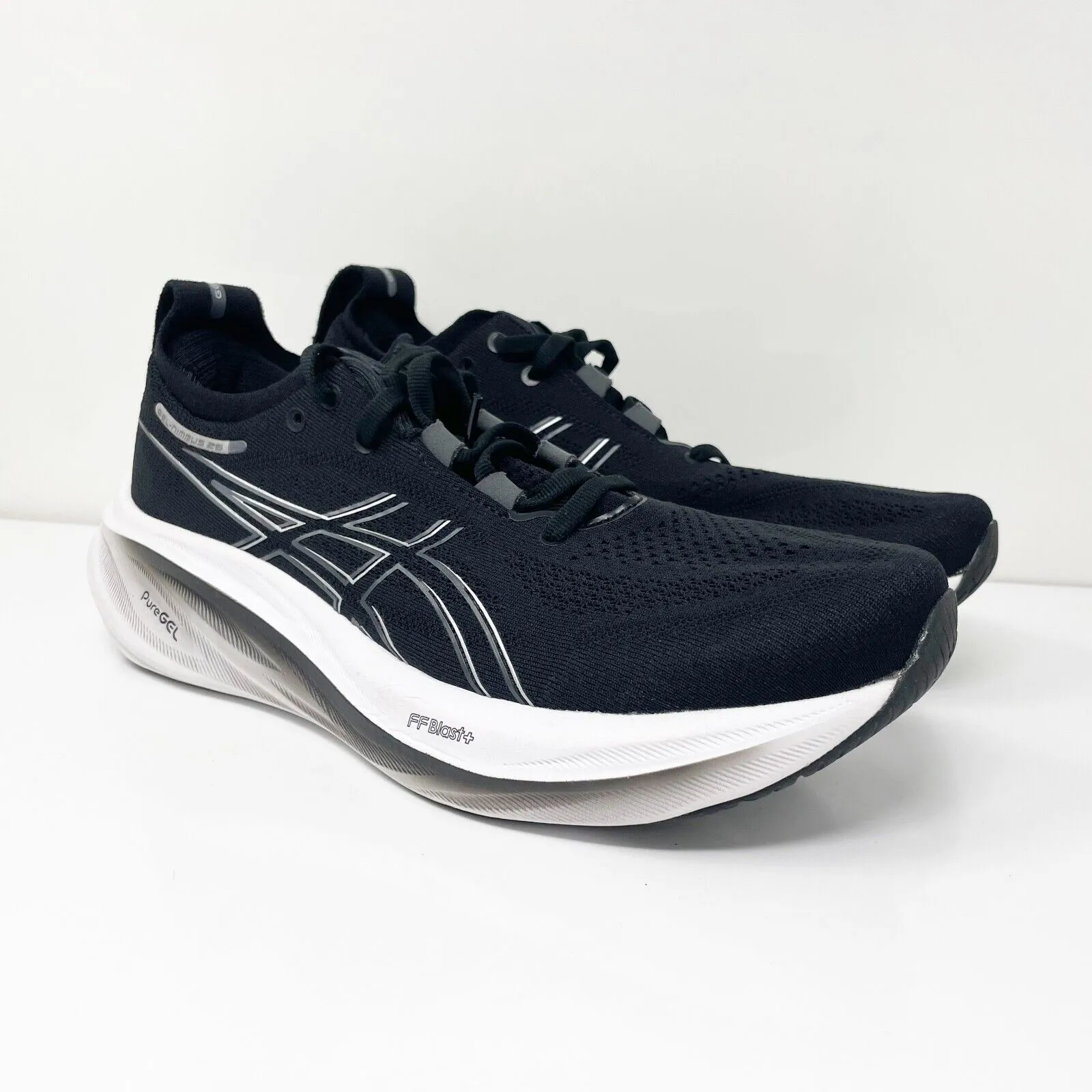 Asics Womens Gel Nimbus 26 1012B601 Black Running Shoes Sneakers Size 10