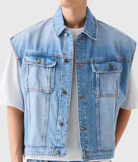 Barbie's Ken Denim Vest - Ryan Gosling Blue Ripped Denim Vest | TLC