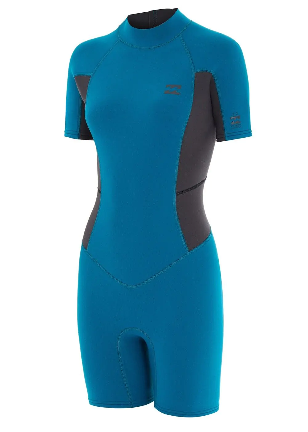 Billabong Launch 2MM Back Zip Shorty Wetsuit Blue