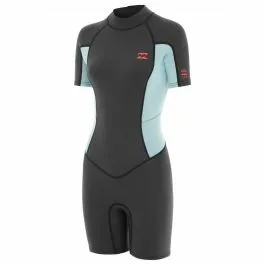 Billabong Launch 2MM Back Zip Shorty Wetsuit Grey