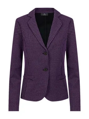 Blazer a 2 bottoni in Eco Jacquard - Fant. Sunset Purple