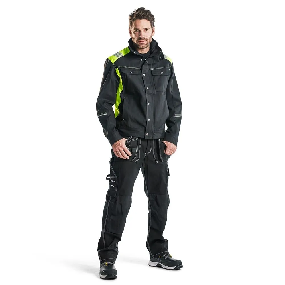 Blåkläder 4095-1370 Craftsman Jacket - Black/High Vis Yellow