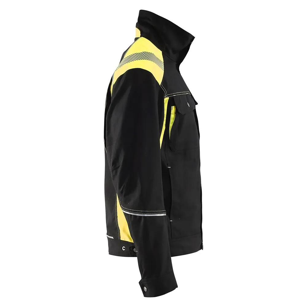 Blåkläder 4095-1370 Craftsman Jacket - Black/High Vis Yellow