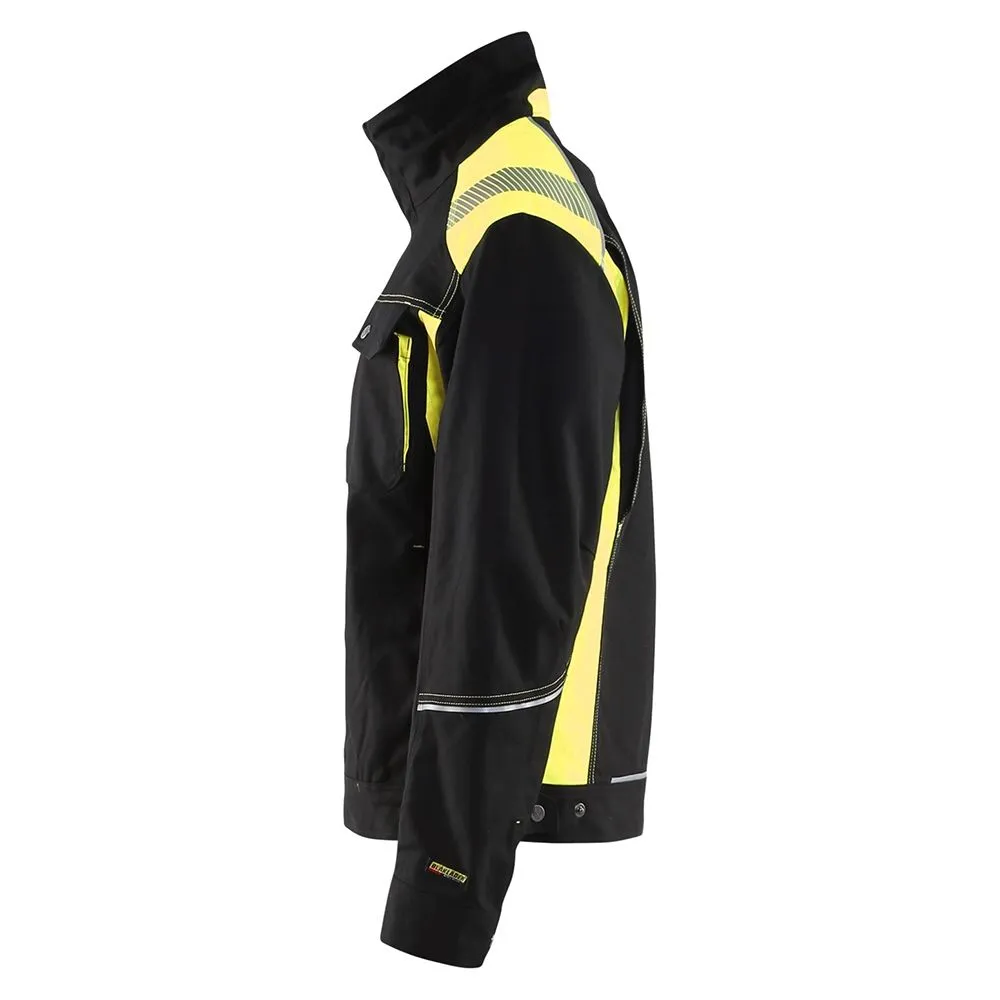 Blåkläder 4095-1370 Craftsman Jacket - Black/High Vis Yellow