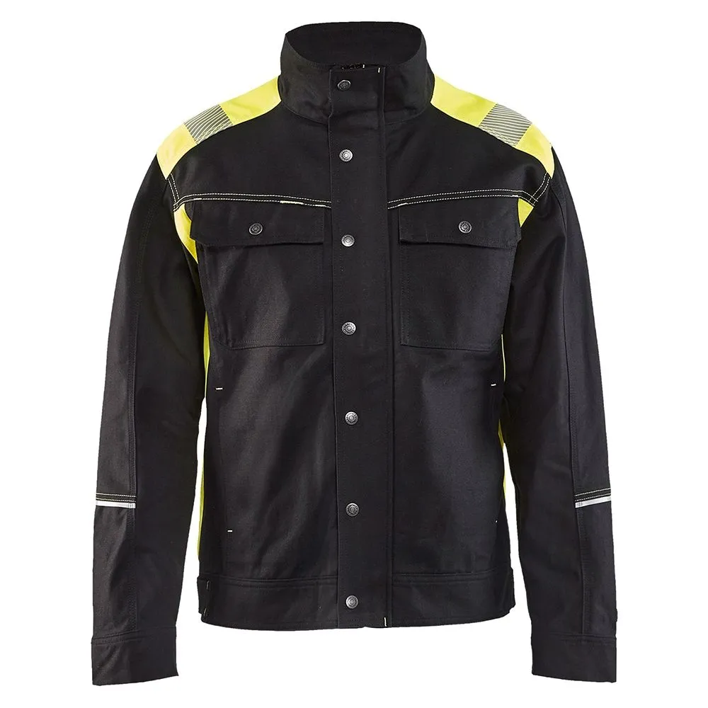 Blåkläder 4095-1370 Craftsman Jacket - Black/High Vis Yellow