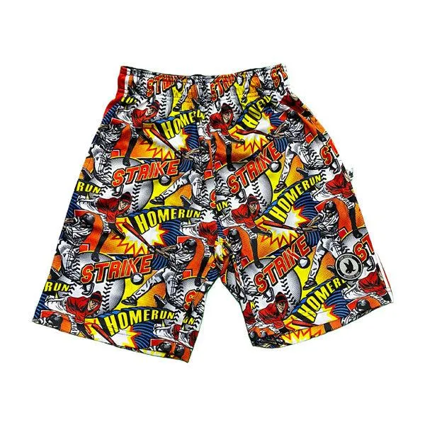 Boys Flow Baseball Comic Sideline Attack Short