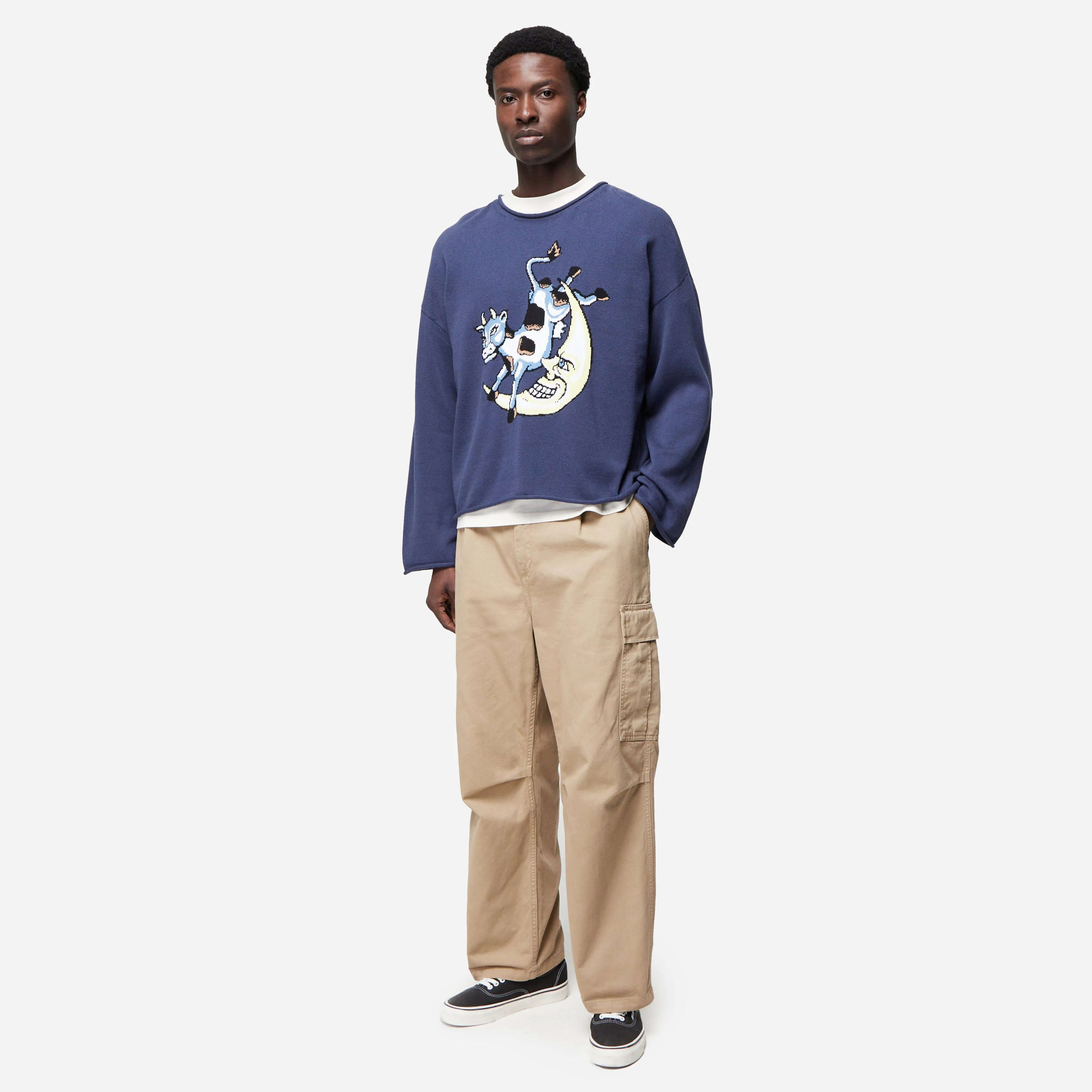 Brain Dead Cropped Diddle Sweater