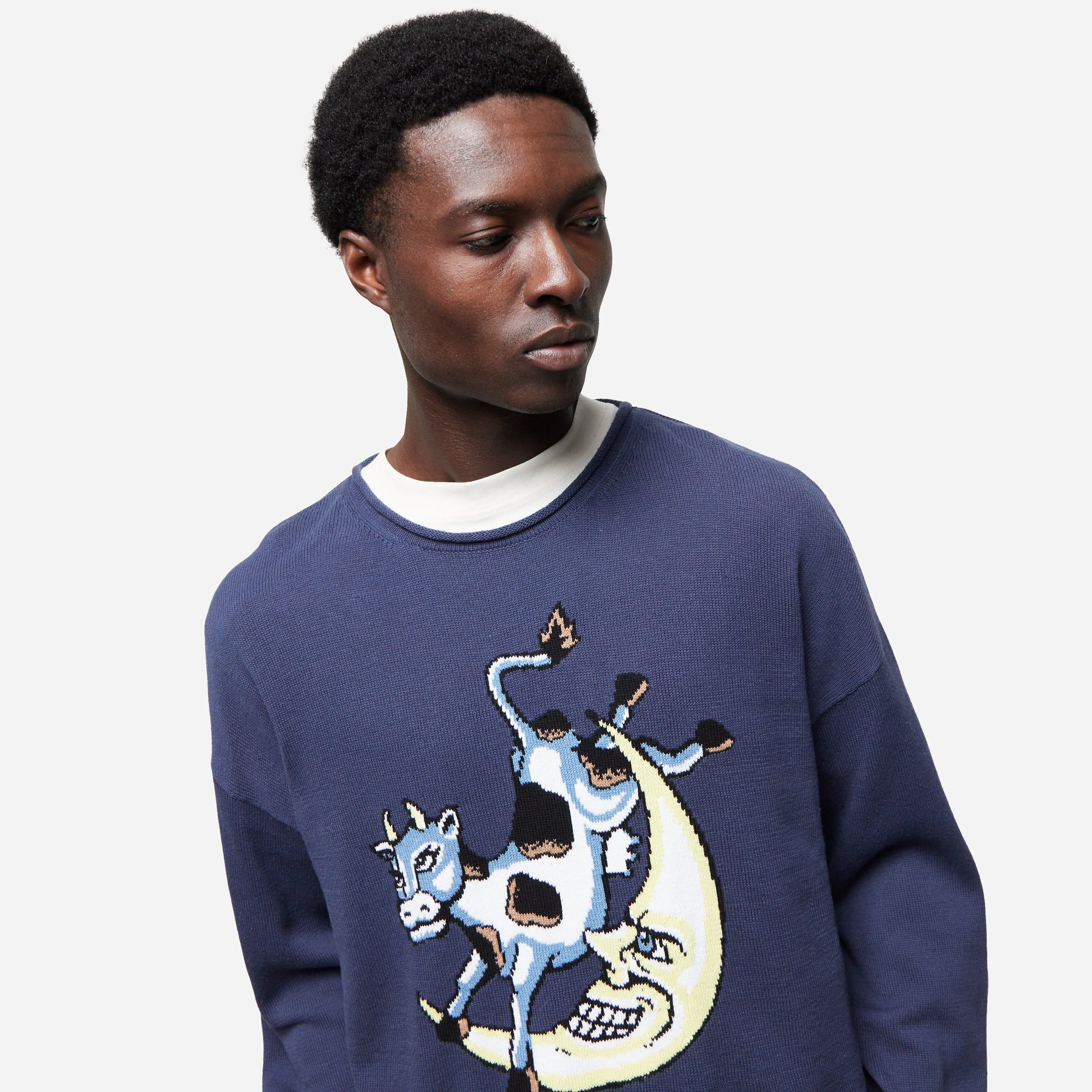 Brain Dead Cropped Diddle Sweater