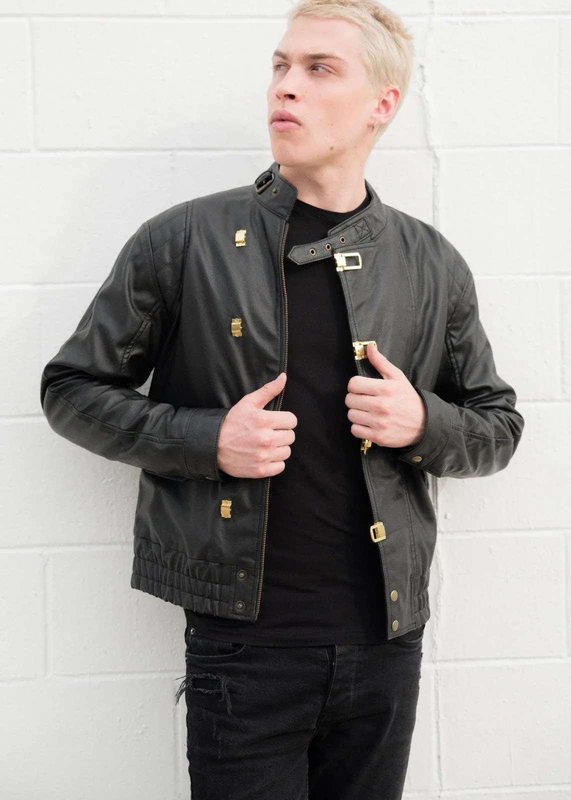 Buy Mens Akira Kaneda Black Leather Motorcycle Jacket | LucaJackets