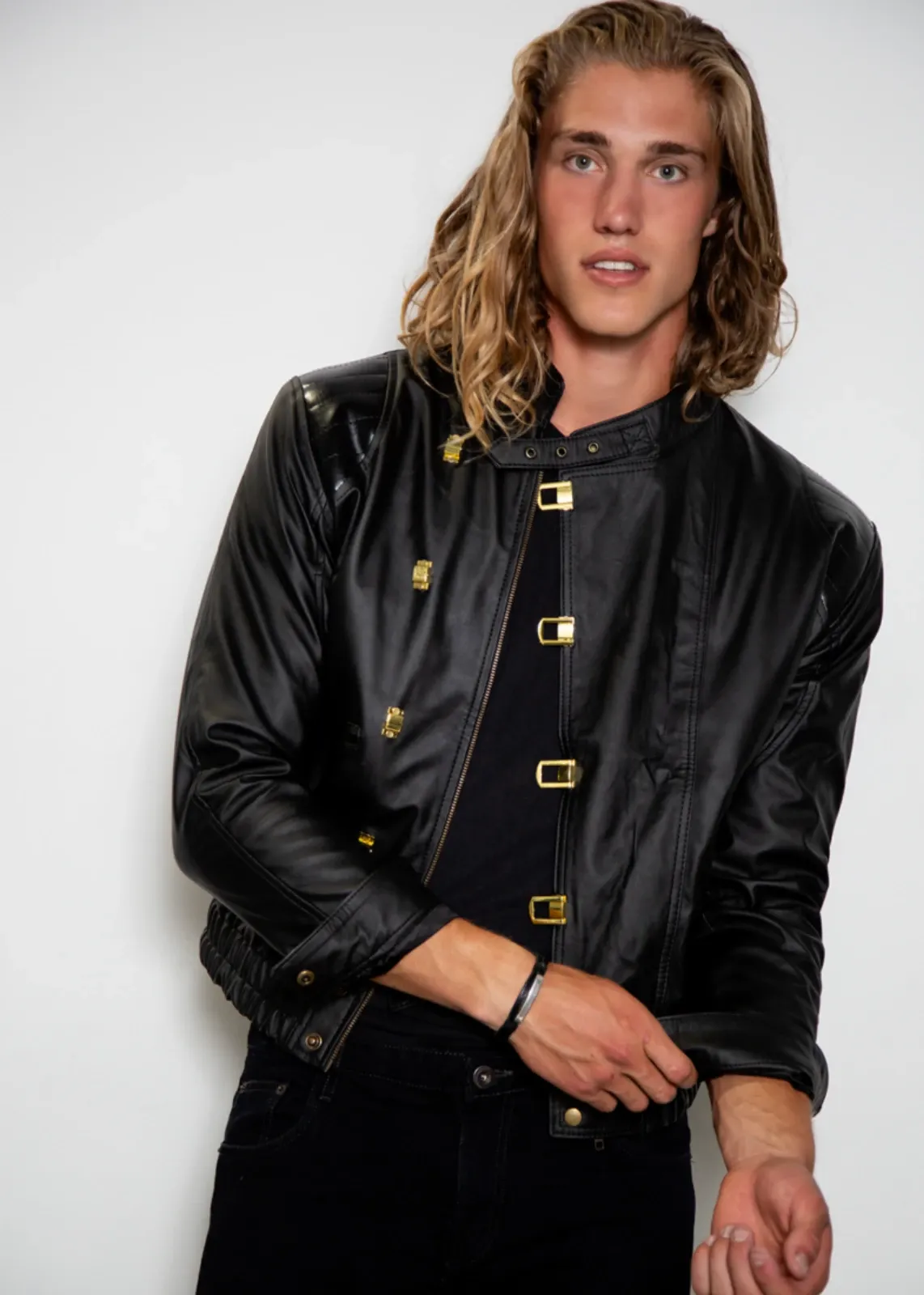 Buy Mens Akira Kaneda Black Leather Motorcycle Jacket | LucaJackets