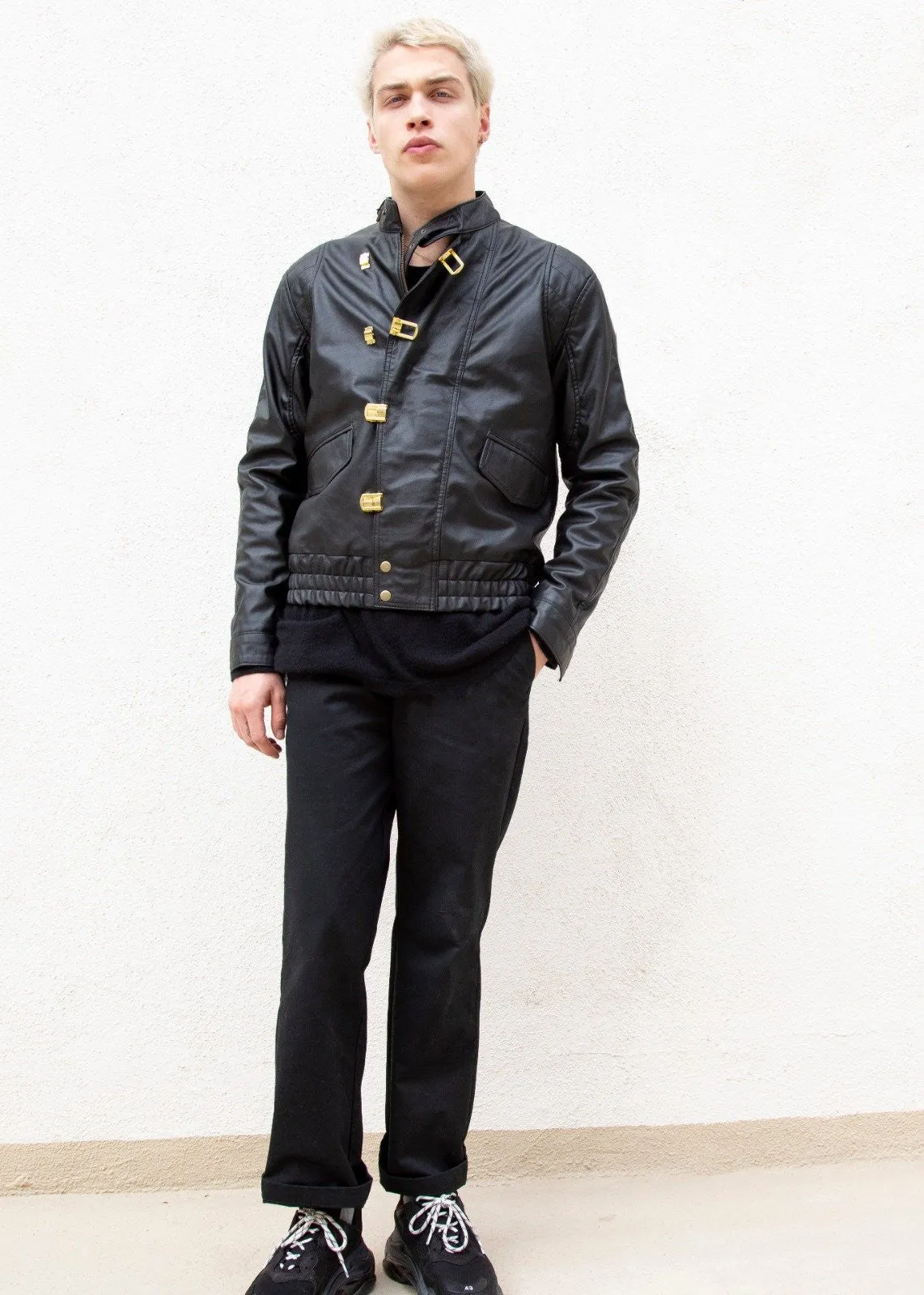 Buy Mens Akira Kaneda Black Leather Motorcycle Jacket | LucaJackets