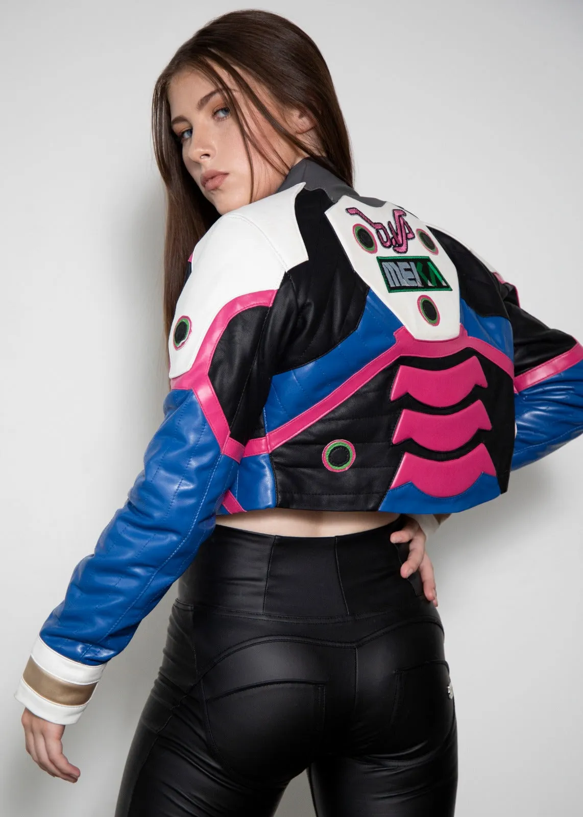 Buy Womens D.VA Crop-Top Leather Jacket