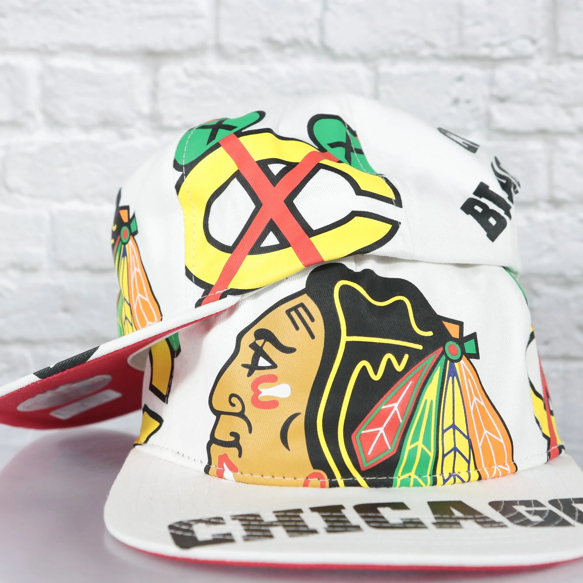 Chicago Blackhawks NHL In Your Face Deadstock Red bottom | White Snapback Hat