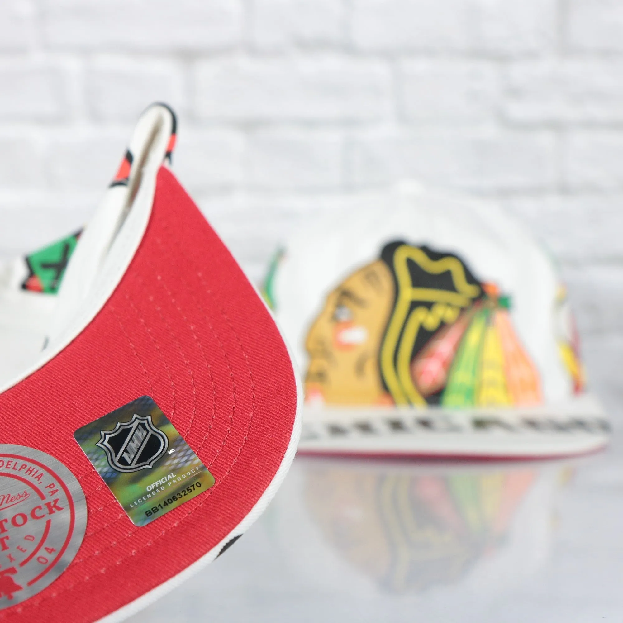 Chicago Blackhawks NHL In Your Face Deadstock Red bottom | White Snapback Hat