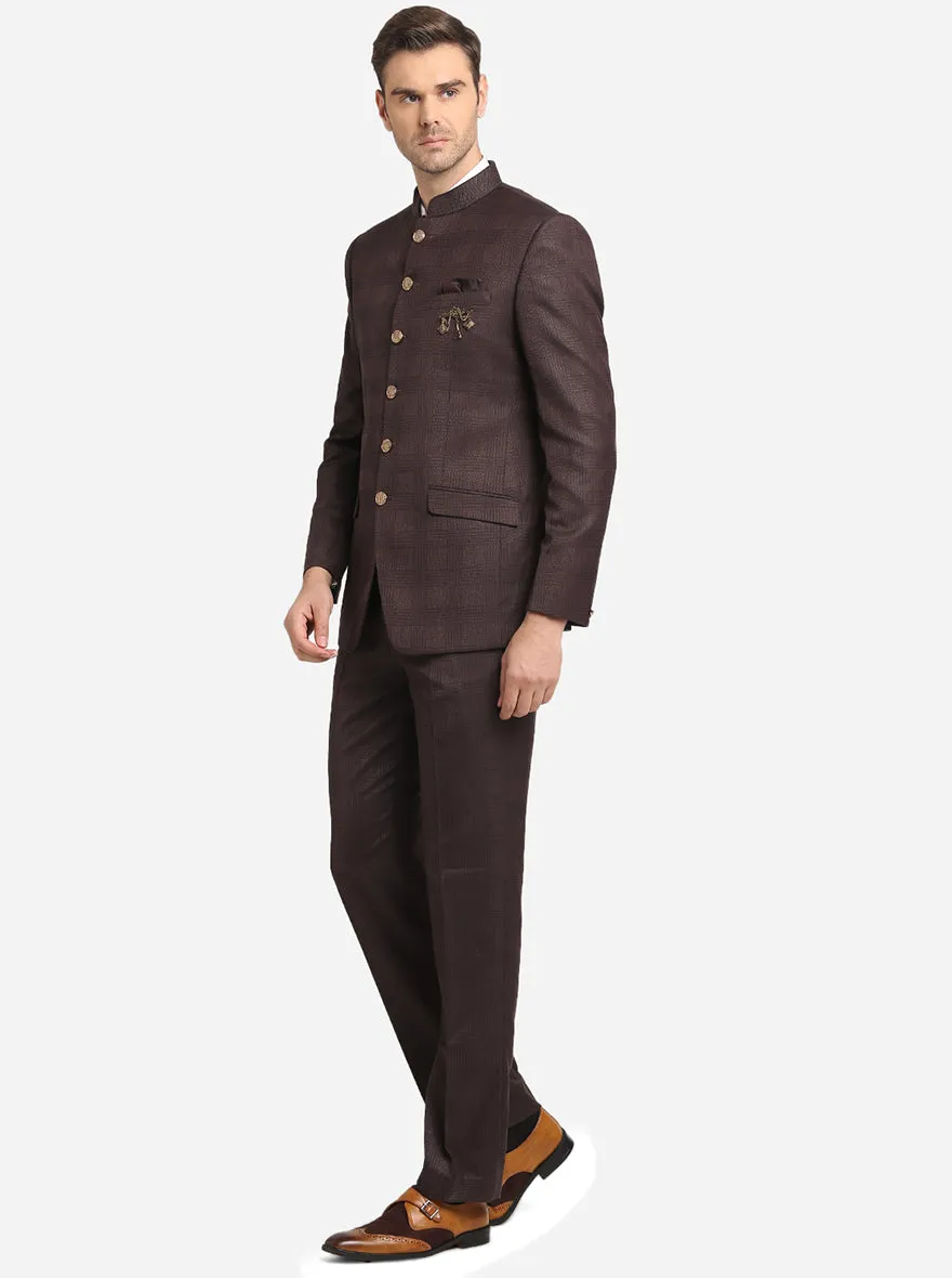 Chocolate Brown Jodhpuri Suit | JadeBlue