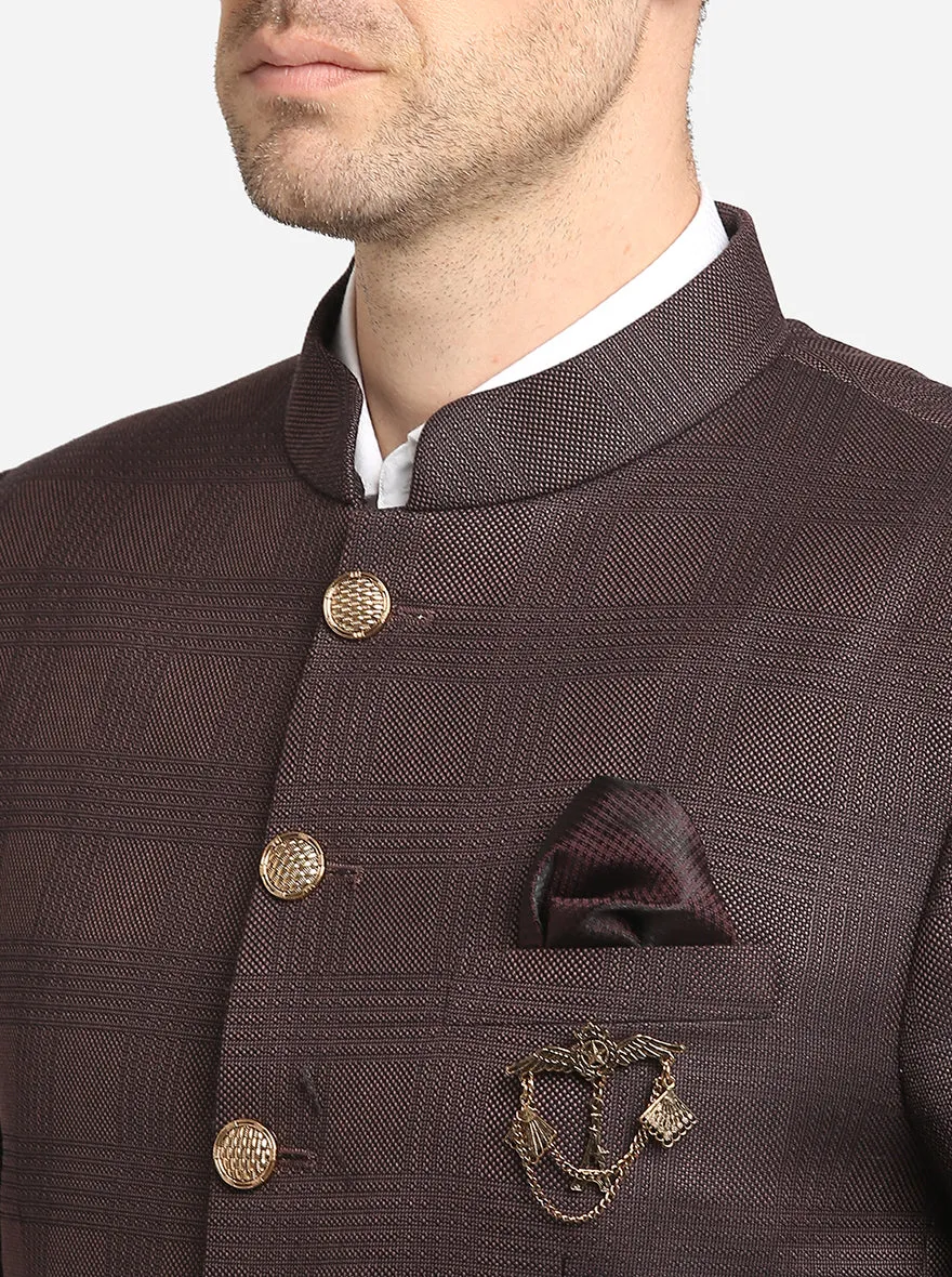 Chocolate Brown Jodhpuri Suit | JadeBlue