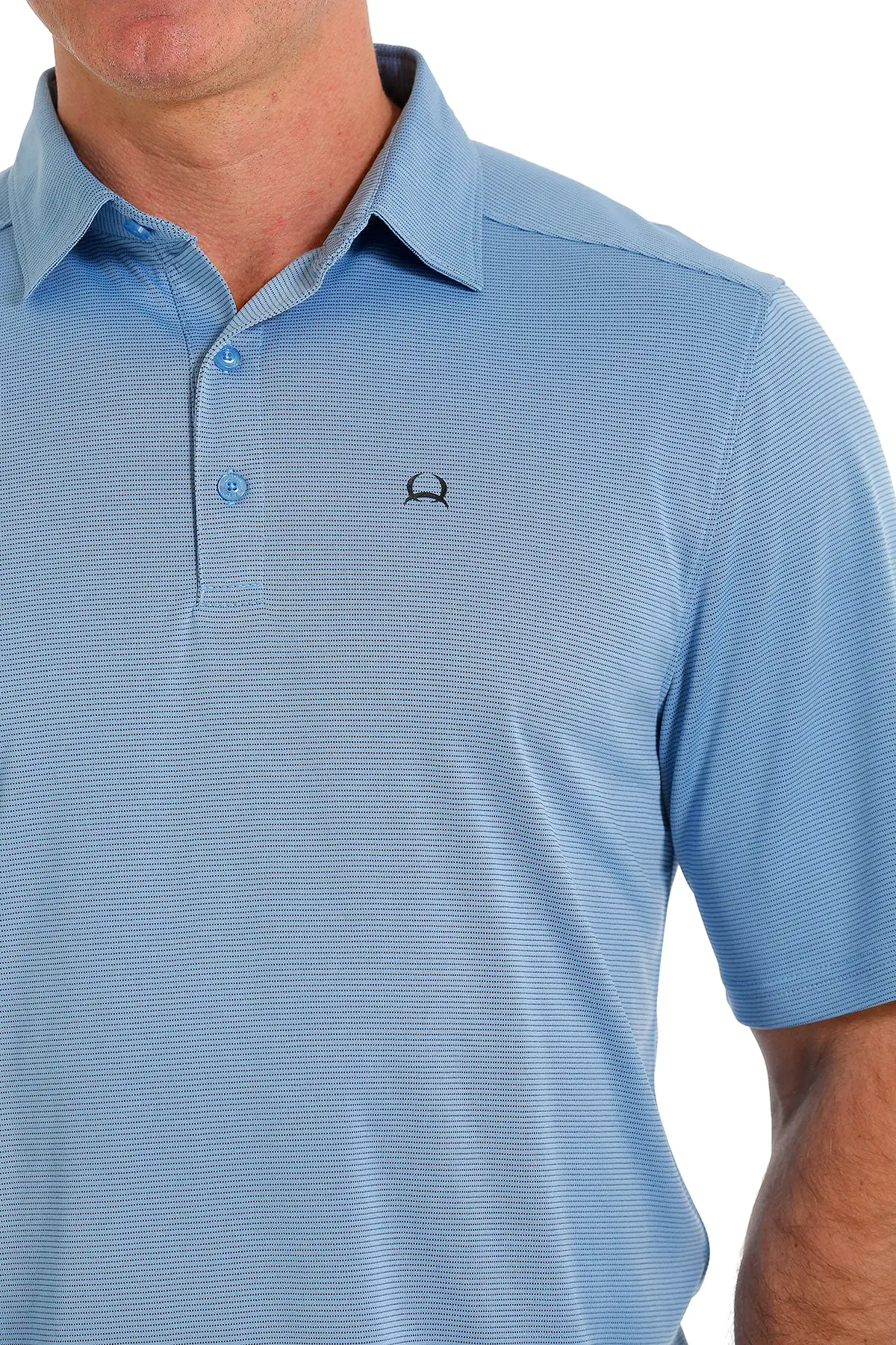 'Cinch' Men's ArenaFlex Polo - Light Blue