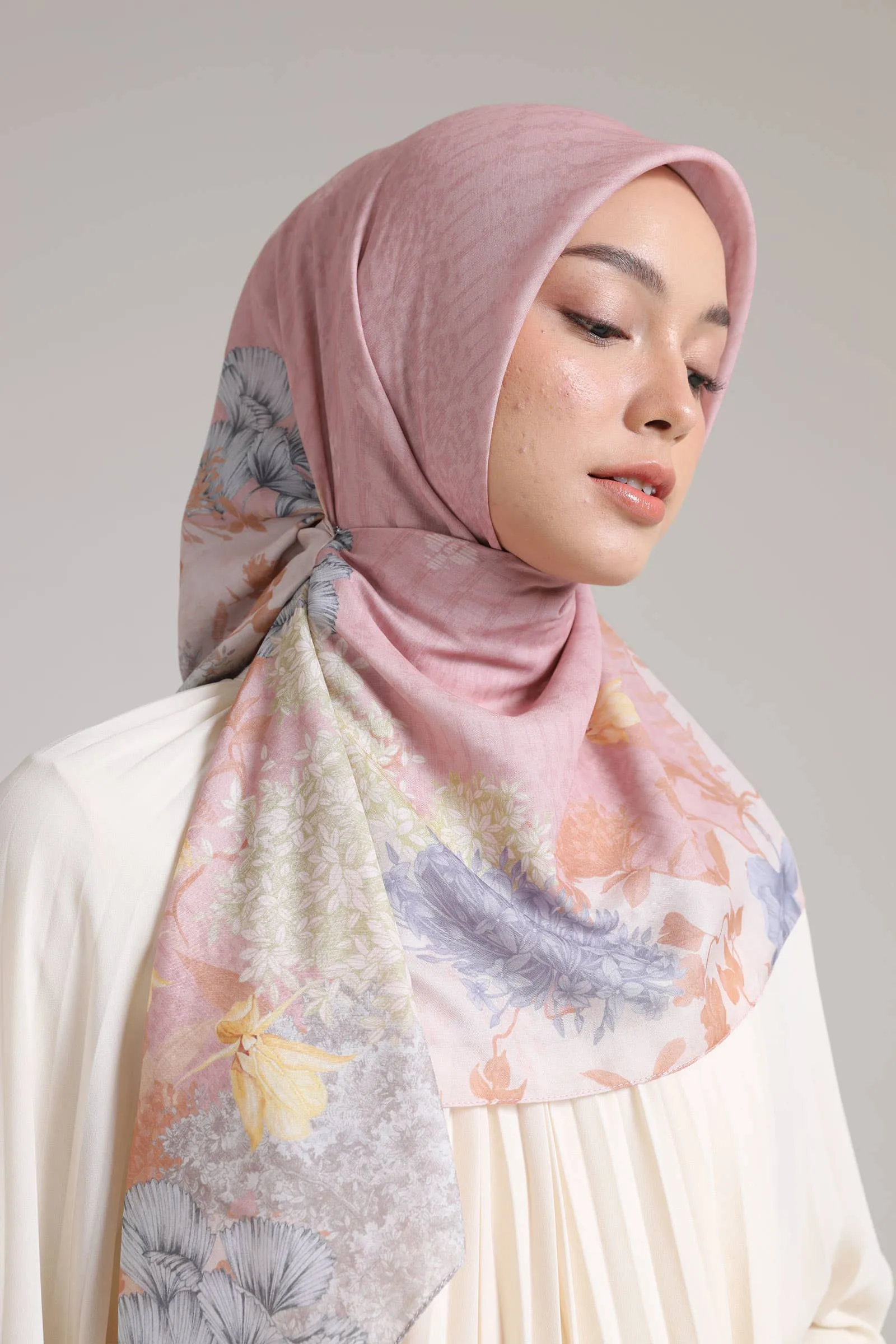 Coral Pink Masraya Scarf