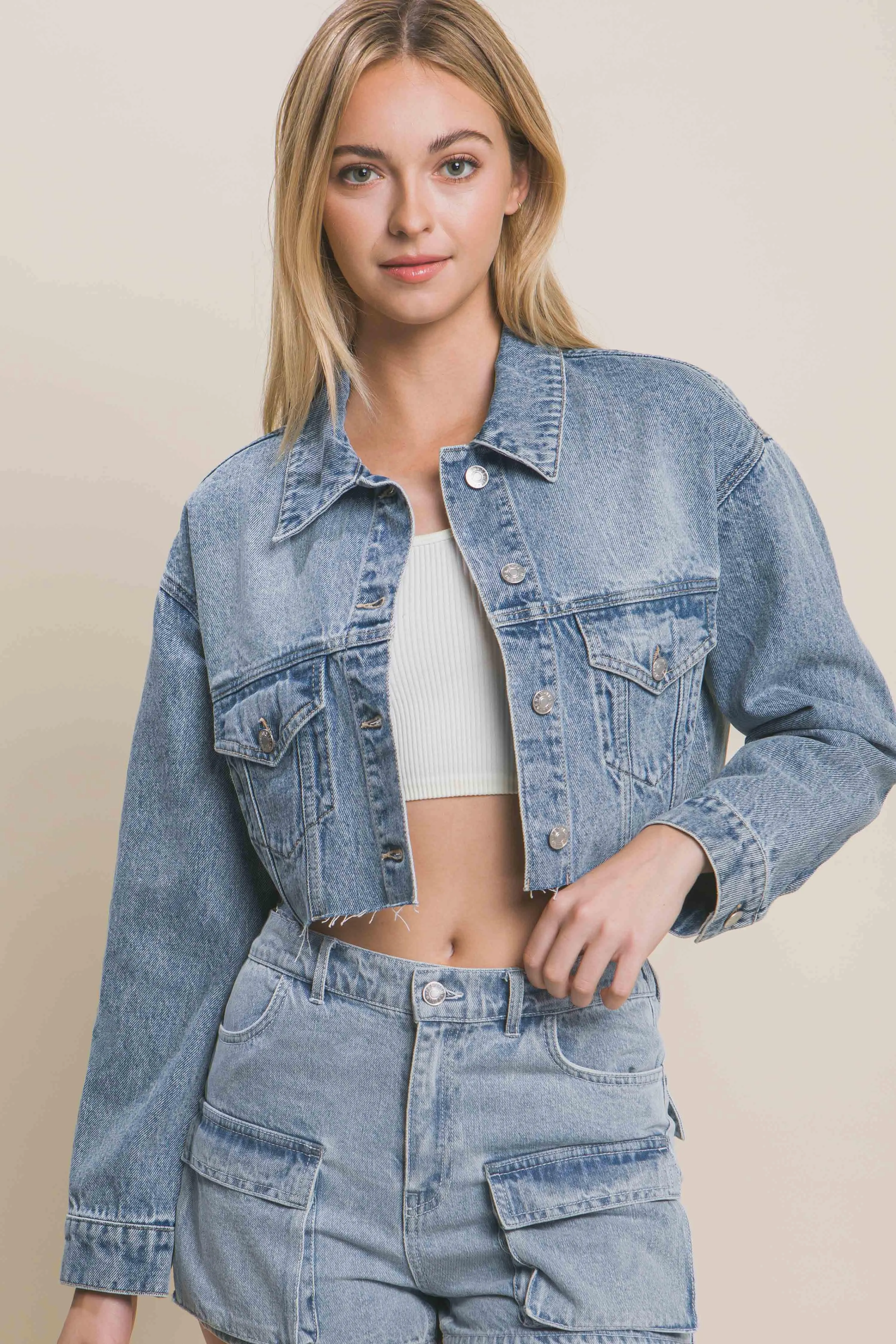 Crop Denim Jacket