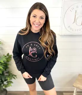 Custom Jo and Grey Graphic Sweatshirt