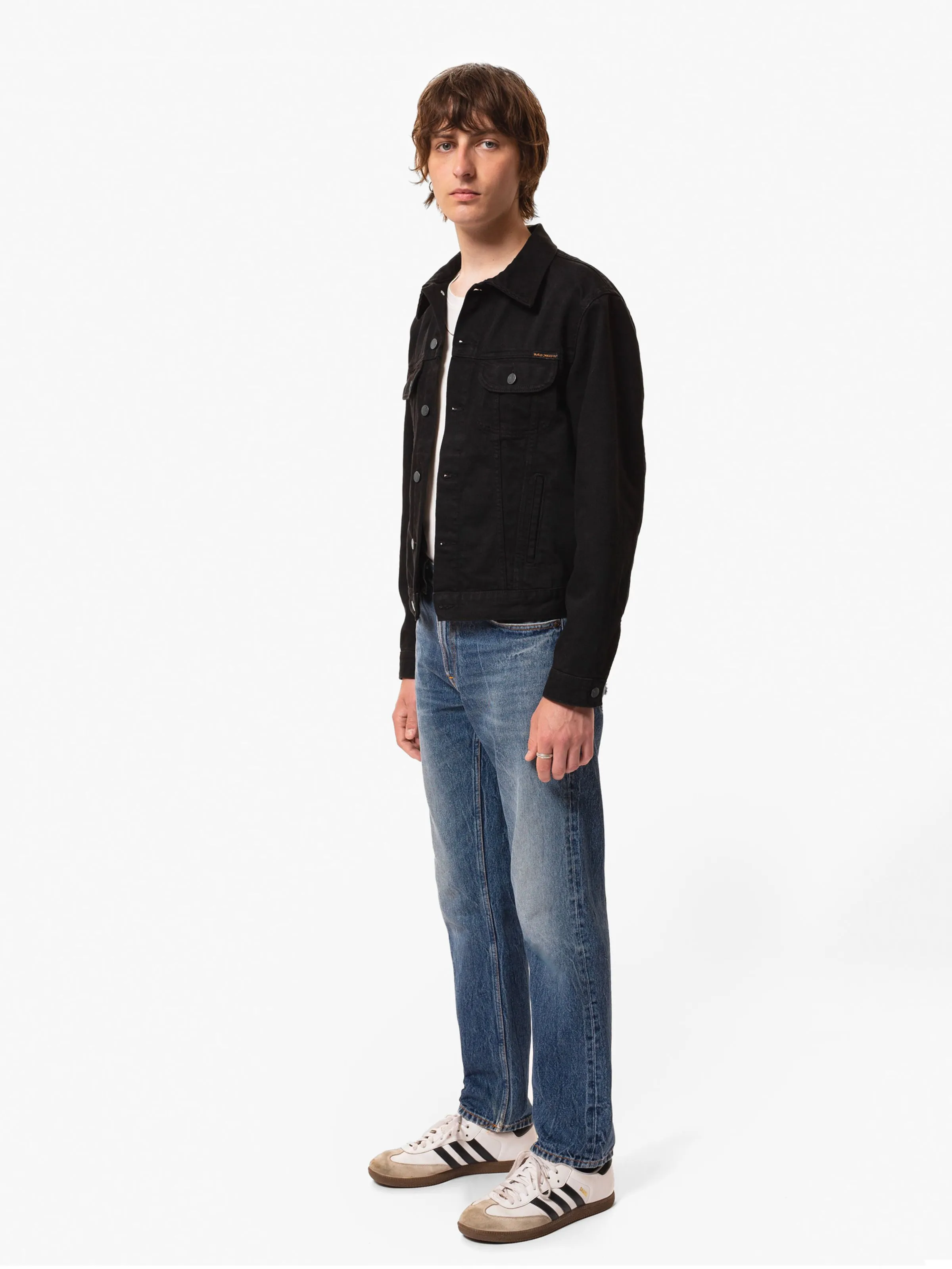 Danny Rinsed Denim Jacket Black