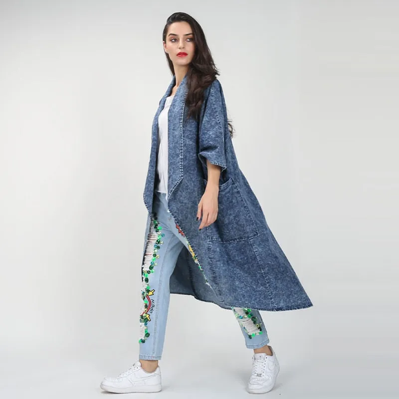 Denim Trench Coat