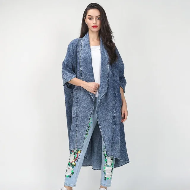 Denim Trench Coat