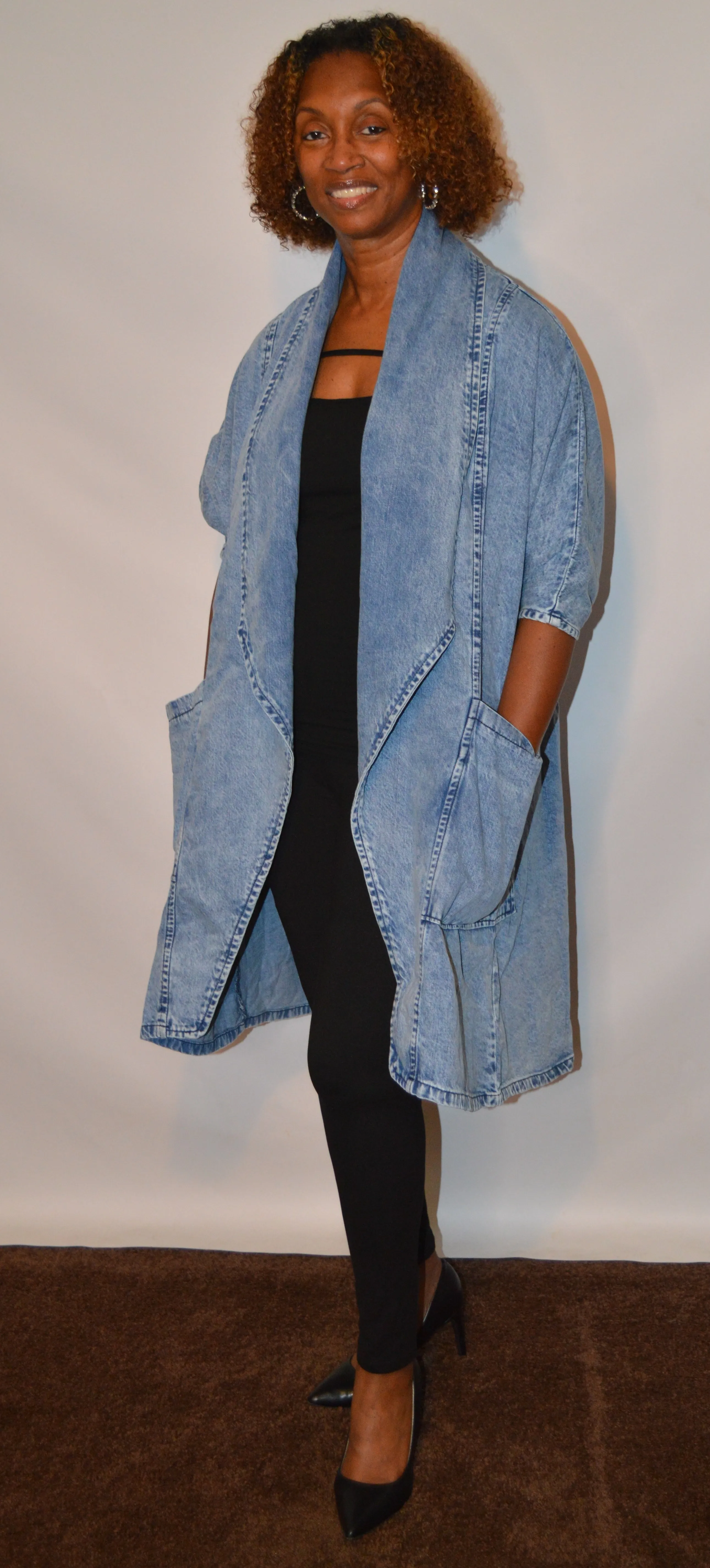 Denim Trench Coat