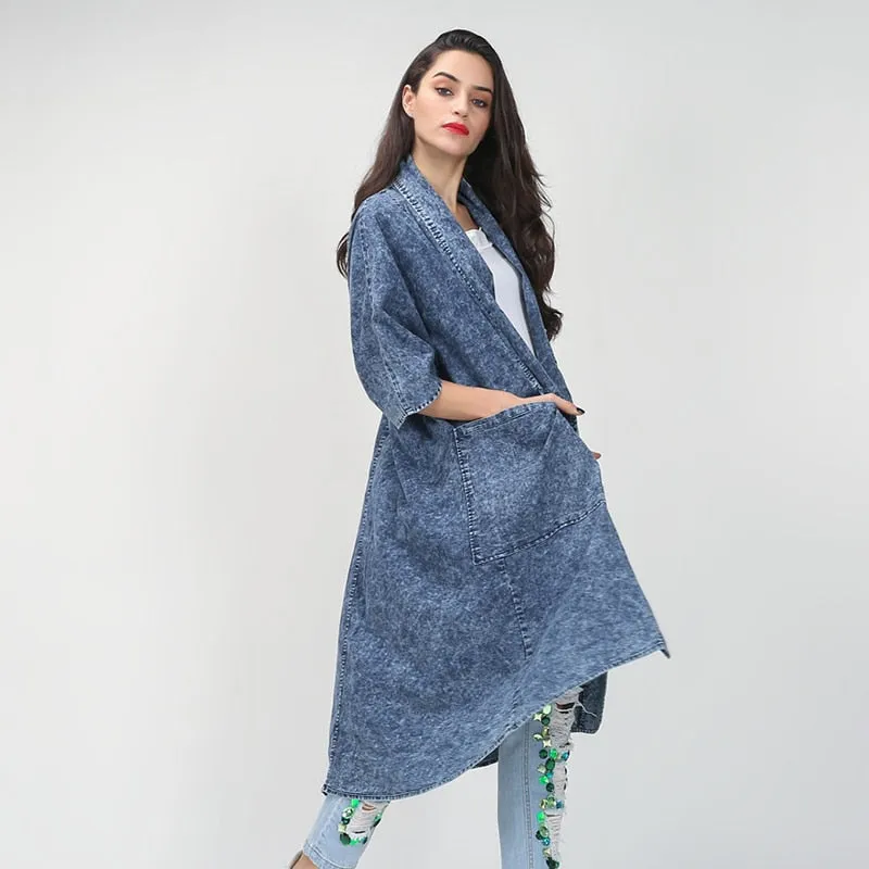 Denim Trench Coat