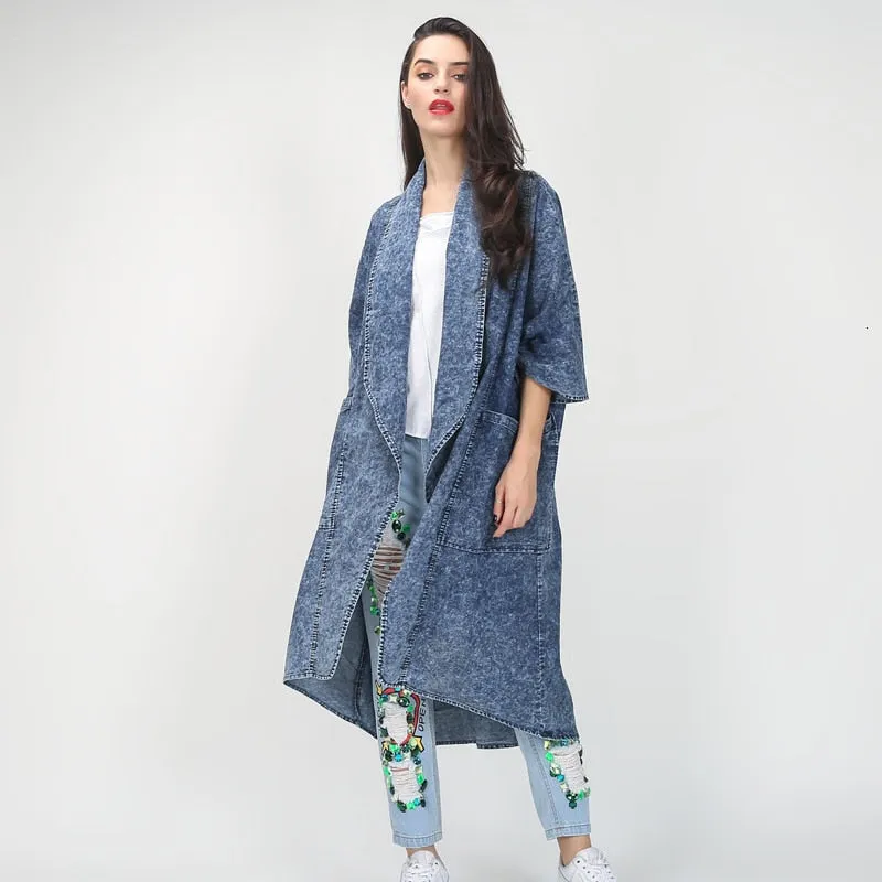 Denim Trench Coat