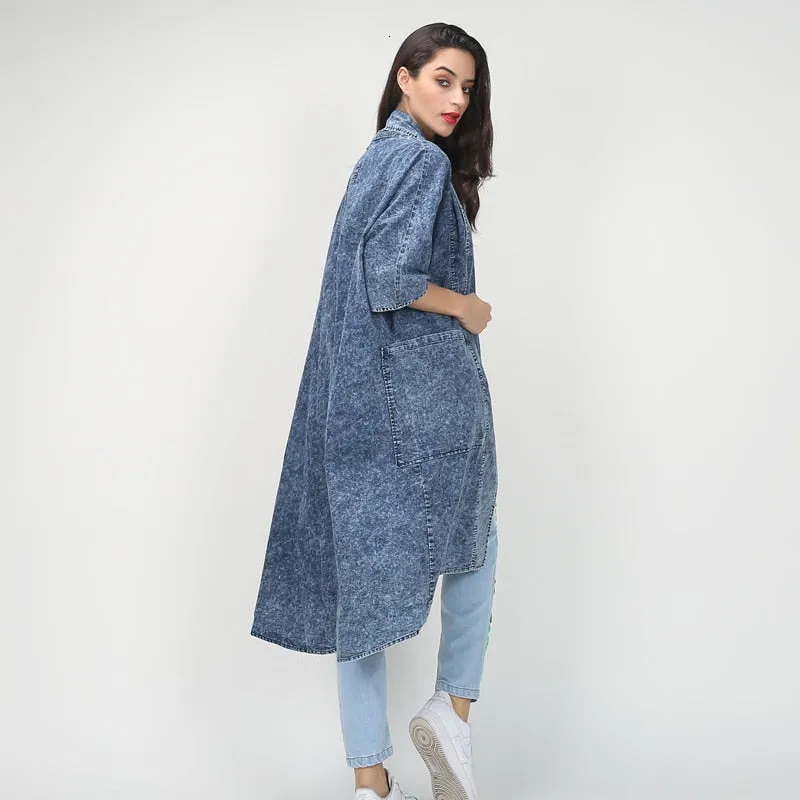 Denim Trench Coat