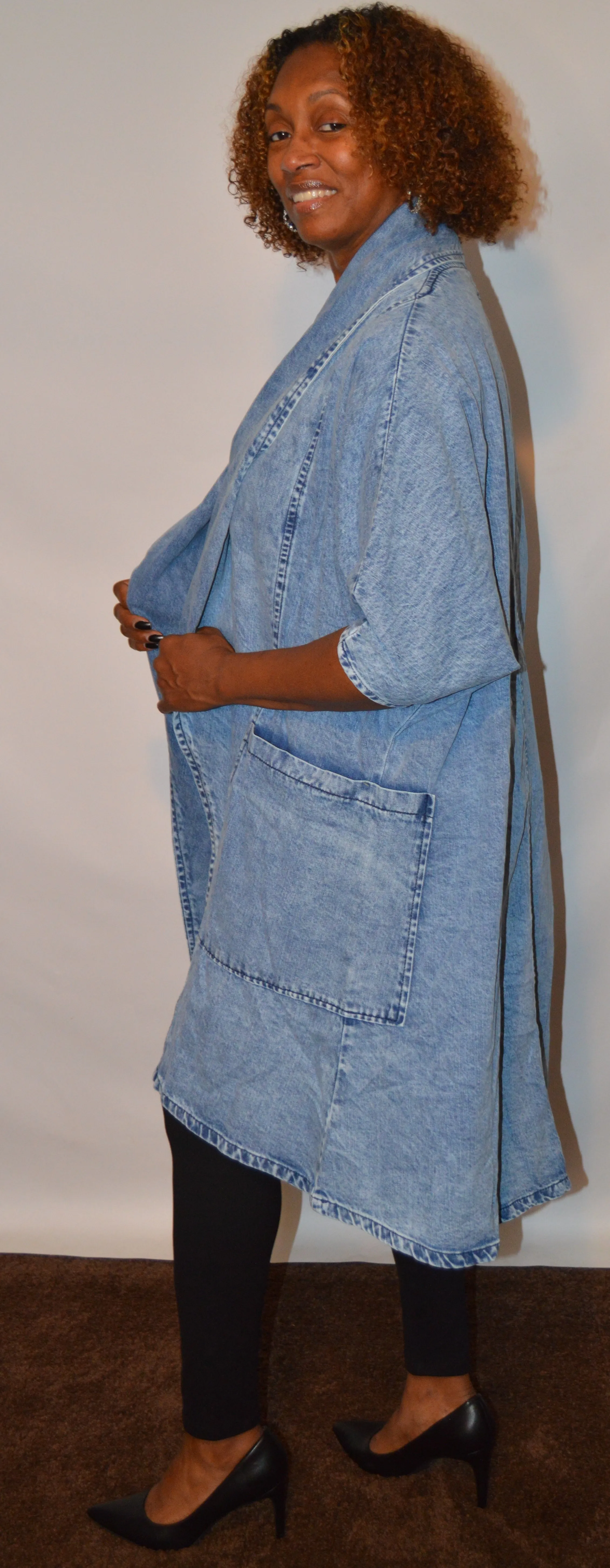 Denim Trench Coat