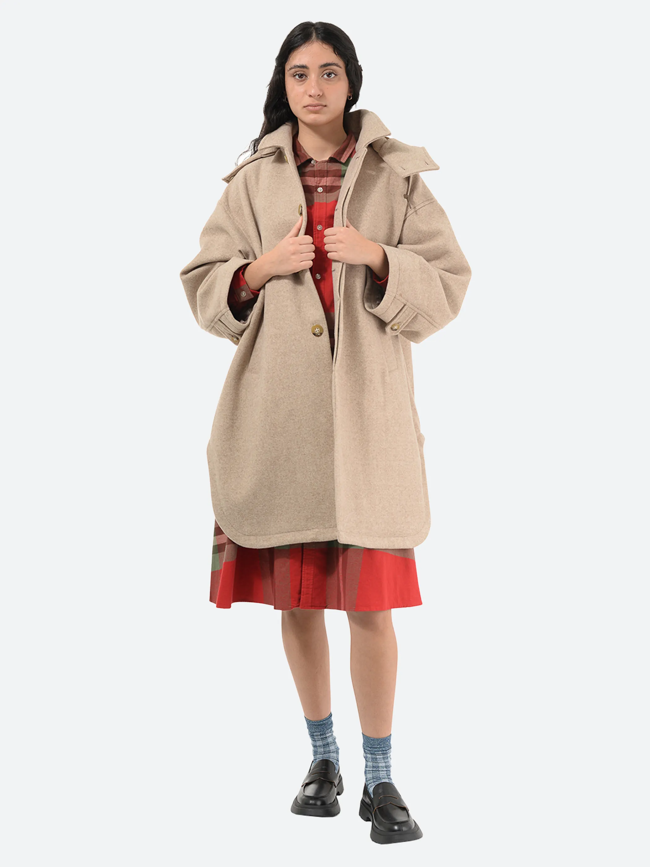 Detached Hooded Coat