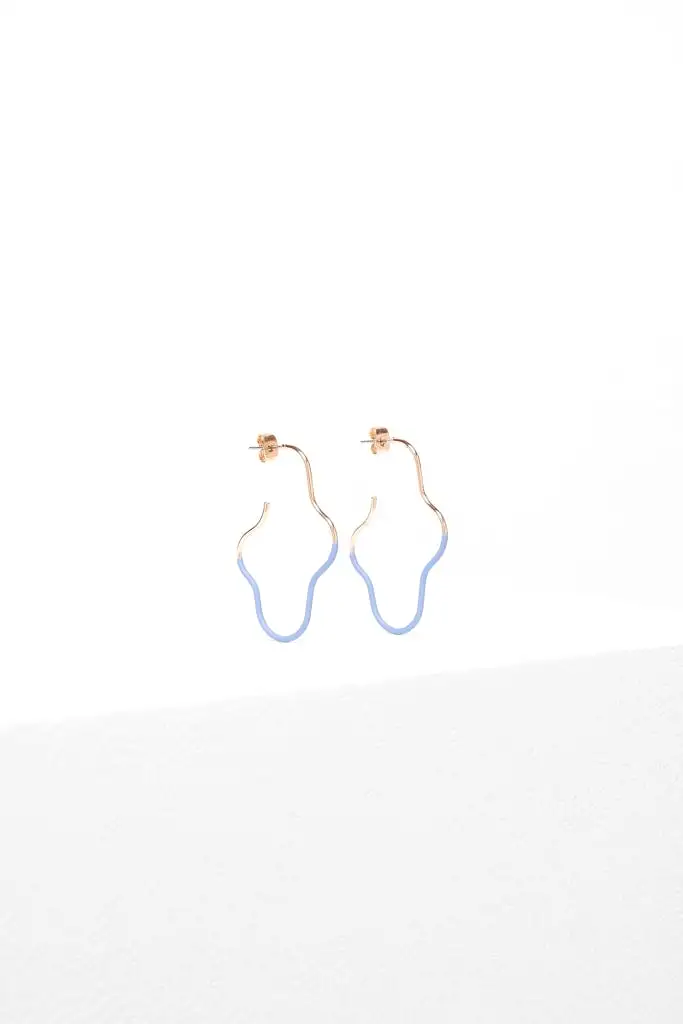 Elk The Label - Wave Earring - Blue Mist