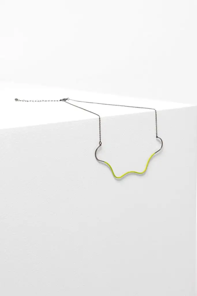 Elk The Label - Wave Necklace - Limeade