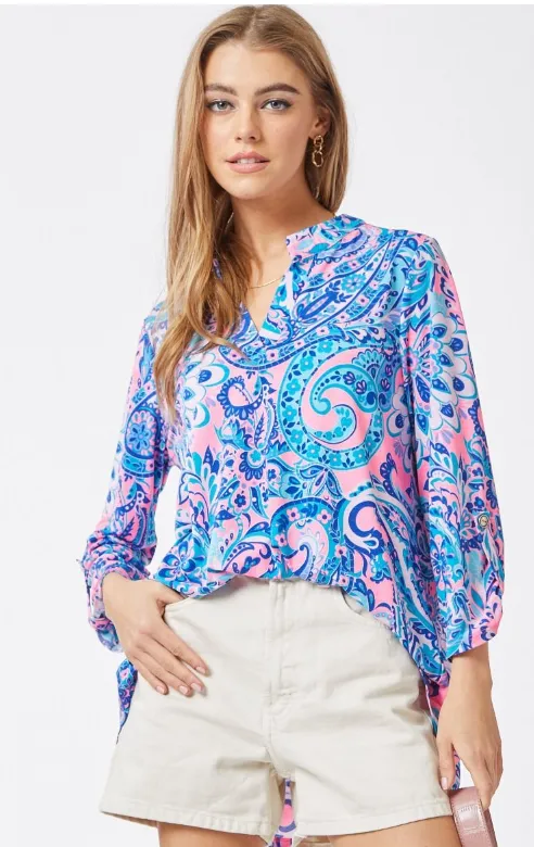 Figure It Out Top - Pink Multi