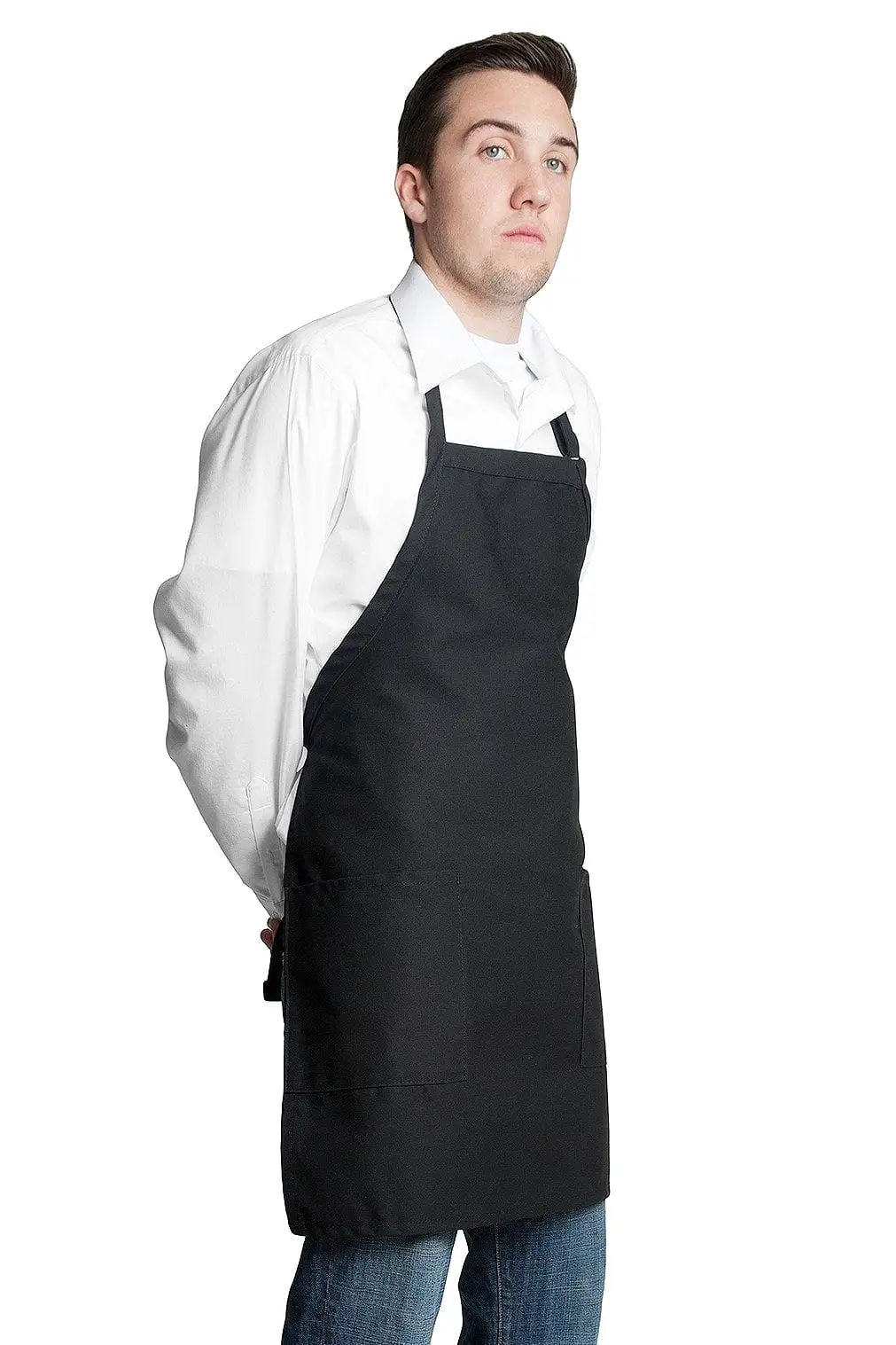 Fiumara Apparel Bib Apron w/ 2 Pockets 30L x 24W