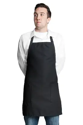 Fiumara Apparel Bib Apron w/ 2 Pockets 30L x 24W